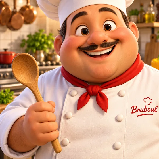 Chef Bouboul, personnage 3D de la chaîne