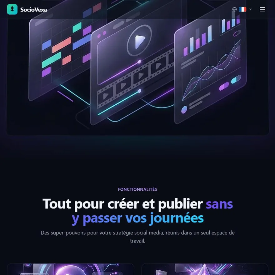 Capture d'écran du site SocioVexa